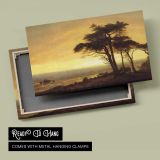 California Coast by Albert Bierstadt - canvas rear frame and hanging hardware