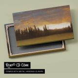 California Sunset by Albert Bierstadt - canvas rear frame and hanging hardware