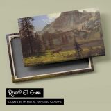 Call of the Wild by Albert Bierstadt - canvas rear frame and hanging hardware