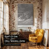 Calms the Sea - Tempest on Galilee by Gustave Dore canvas wall art - Image 3
