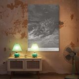 Calms the Sea - Tempest on Galilee by Gustave Dore canvas wall art - Image 5