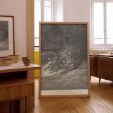 Calms the Sea - Tempest on Galilee by Gustave Dore canvas wall art - Image 7