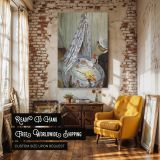 Camille and Son in Cradle by Claude Monet - Mother Watching Baby under Canopy canvas wall art - Image 3