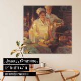 Candlelit Kitchen Scene by Daniel Gerhartz — room mockup view 6