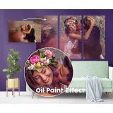 Personalized Canvas Different Size Family Poster Custom Wedding Painting - Image 8