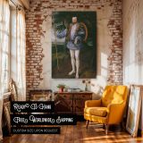 Captain Thomas Lee - Renaissance Soldier Portrait by Marcus Gheeraerts II Canvas - Image 3