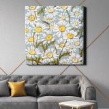Card Depicting Flowers in Blue Background (1865–1899) by L.PRANG & CO — room mockup view 21
