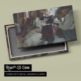 Carefree-large by Daniel Gerhartz - canvas rear frame and hanging hardware