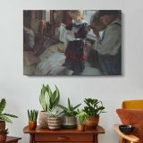 Carefree-large by Daniel Gerhartz - single-panel canvas displayed above a console table