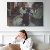 Carefree-large by Daniel Gerhartz - single-panel canvas displayed above a sofa