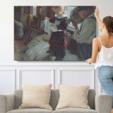 Carefree-large by Daniel Gerhartz - single-panel canvas shown with a person for scale