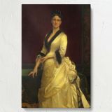 Catharine Lorillard Wolfe - Victorian Lady in Ivory Gown canvas wall art - Image 7