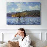 Catspaws Off the Land by Henry Moore - single-panel canvas displayed above a sofa
