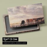 Cattle by the River by Aelbert Cuyp - canvas rear frame and hanging hardware