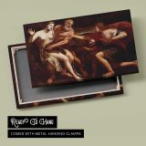 Cephalus and Procris by Alessandro Turchi - canvas rear frame and hanging hardware