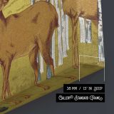 Cerfs from L'animal Dans La Décoration Illustrated by Maurice Pillard Verneuil - canvas surface and wrapped edge detail