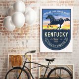 KENTUCKY United We Stand, Divided We Fall State of America Emblem Canvas Wall Art - Image 6