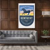 KENTUCKY United We Stand, Divided We Fall State of America Emblem Canvas Wall Art - Image 4