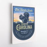North Arolina Old North State of America Emblem Canvas Wall Artwork Mural Print For - Image 4
