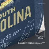 South Arolina Keystone of the South Atlantic Seaboard State of America Emblem Canvas Wall Art - Image 8