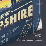 New Hampshire Live Free Or Die State of America Emblem Canvas Wall Artwork Mural Print - Image 6