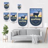 New Hampshire Live Free Or Die State of America Emblem Canvas Wall Artwork Mural Print - Image 7