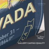 Nevada All For Our Country State of America Emblem Canvas Wall Artwork Mural Print - Image 7