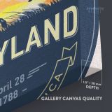 Maryland Old Line State of America Emblem Canvas Wall Artwork Mural Print - Image 8
