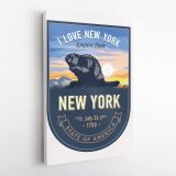 New York State of America Emblem Canvas Wall Artwork For Mural Canvas Wall Hanging - Image 4