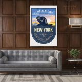 New York State of America Emblem Canvas Wall Artwork For Mural Canvas Wall Hanging - Image 6