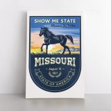 Missouri Show Me State US State of America Emblem Canvas Wall Artwork Mural Print - Image 2