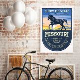 Missouri Show Me State US State of America Emblem Canvas Wall Artwork Mural Print - Image 5