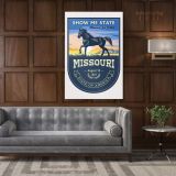 Missouri Show Me State US State of America Emblem Canvas Wall Artwork Mural Print - Image 6