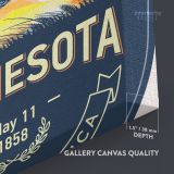 Minnesota Land of 10000 Lakes State of America Emblem Canvas Wall Artwork Mural Print - Image 8