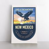 New Mexico State of America Emblem Canvas Wall Artwork For Mural Canvas Wall Hanging - Image 2