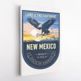 New Mexico State of America Emblem Canvas Wall Artwork For Mural Canvas Wall Hanging - Image 4