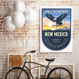 New Mexico State of America Emblem Canvas Wall Artwork For Mural Canvas Wall Hanging - Image 5