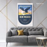 New Mexico State of America Emblem Canvas Wall Artwork For Mural Canvas Wall Hanging - Image 7