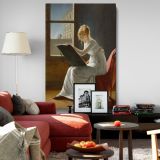 Charlotte du Val d'Ognes - Sketchpad Portrait in White Dress canvas wall art