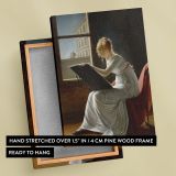 Charlotte du Val d'Ognes - Sketchpad Portrait in White Dress canvas wall art - Image 6