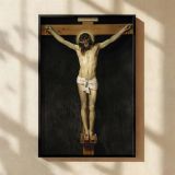 Christ Crucified - Velazquez Religious Painting with Crown of Thorns canvas wall art - Image 2