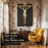 Christ Crucified - Velazquez Religious Painting with Crown of Thorns canvas wall art - Image 3