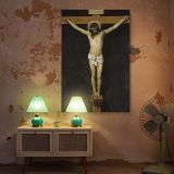 Christ Crucified - Velazquez Religious Painting with Crown of Thorns canvas wall art - Image 5