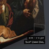Christ in the Garden by Caravaggio - canvas surface and wrapped edge detail