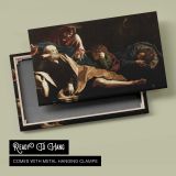 Christ in the Garden by Caravaggio - canvas rear frame and hanging hardware