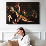 Christ in the Garden by Caravaggio - single-panel canvas displayed above a sofa