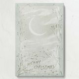 Christmas Moon and Snowy Branches - Vintage Holiday Art By L. Prang & Co. canvas wall art - Image 7