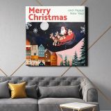 Christmas & new year Instagram post template — alternate room view