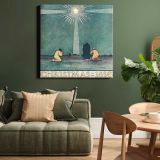 Christmas Poster (1898) by Harvey Ellis — room mockup view 15