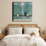 Christmas Poster (1898) by Harvey Ellis — room mockup view 17